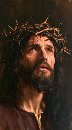 Jesus Crowned with Thorns — The Face in Silent Brown