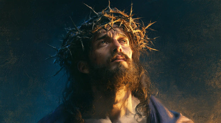 Jesus Crowned with Thorns — Waiting beneath Sunlit Brambles