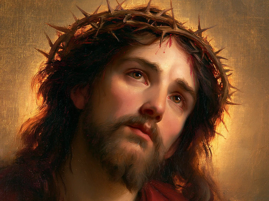 Jesus Crowned with Thorns — The Inclining within the Honey Nimbus