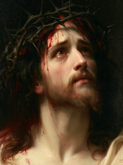 Jesus Crowned with Thorns — The Thorned Head against the Gilded Field