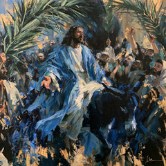 Jesus Enters Jerusalem – Expressionist · Square no. 8