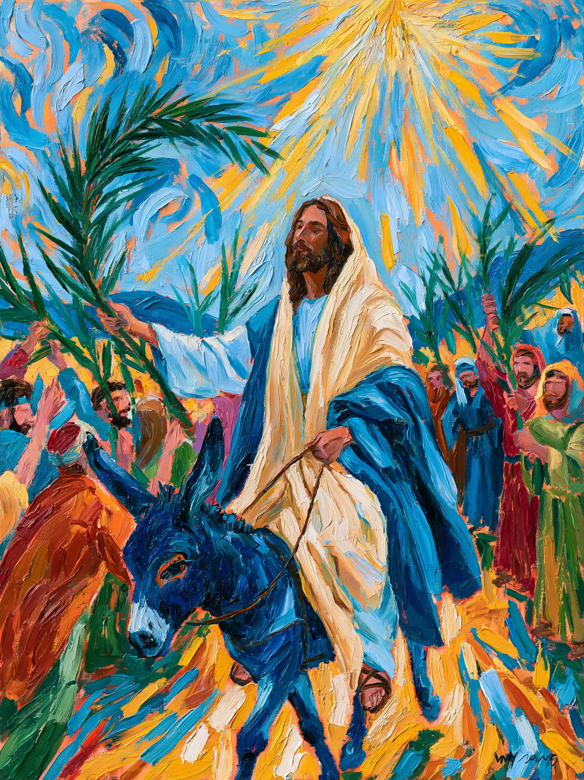 Jesus Enters Jerusalem – Post-Impressionist · Portrait no. 12