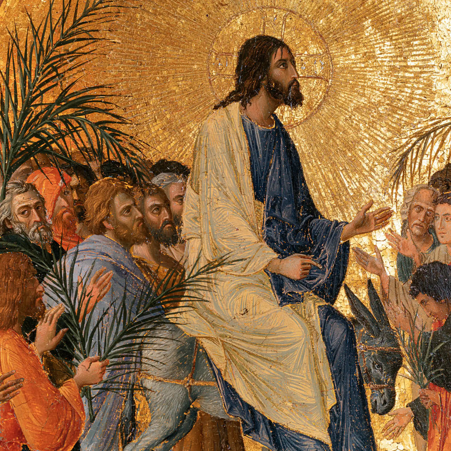 Jesus Enters Jerusalem – Sacred Gold · Square no. 1
