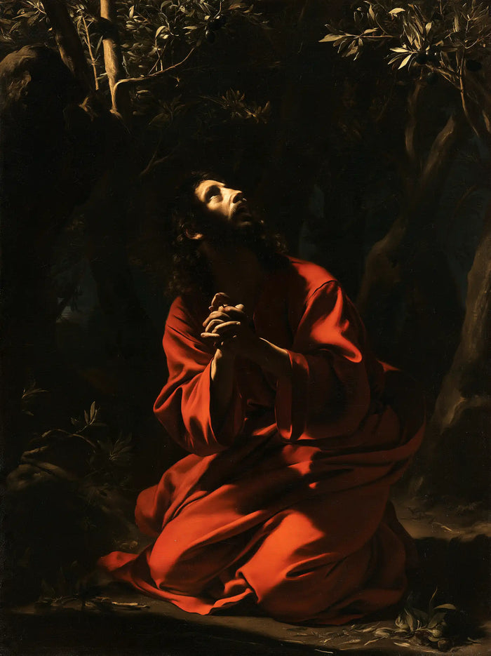 Jesus in Gethsemane - Caravaggio Tenebrism · Portrait n° 9