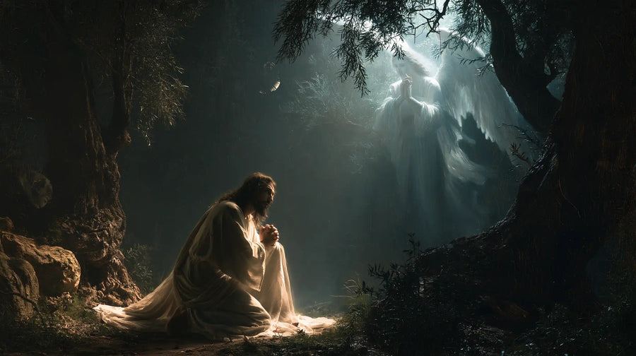 Jesus in Gethsemane - Jesus and the Consoling Angel · Landscape n° 8