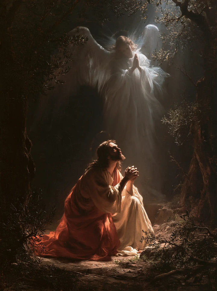 Jesus in Gethsemane - Jesus and the Consoling Angel · Portrait n° 14