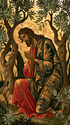 Jesus in Gethsemane — The Embroidery of Prayer