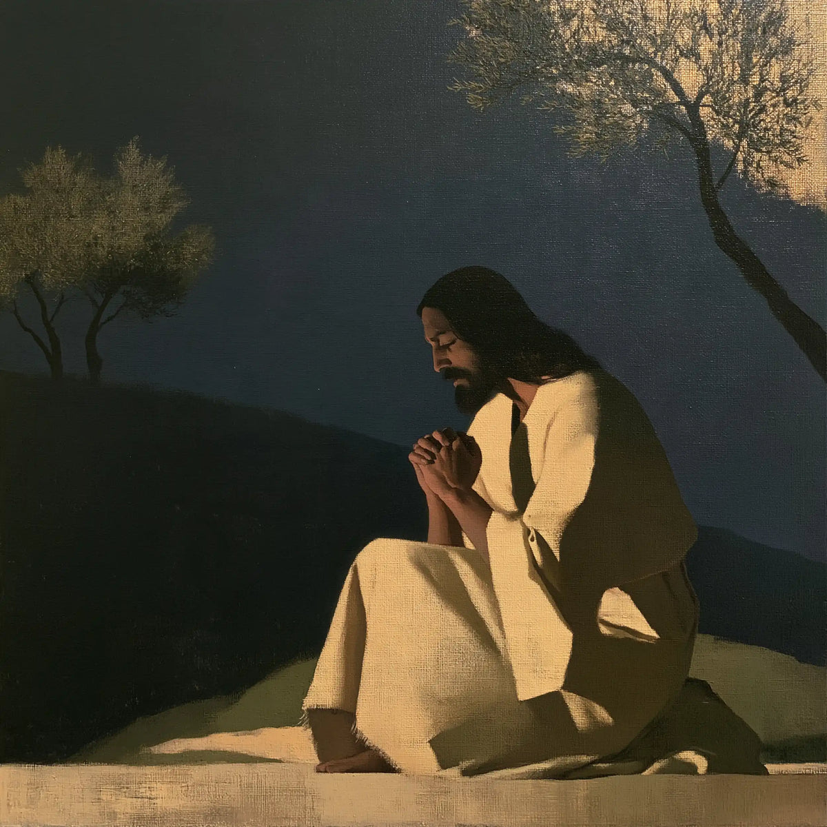 Jesus in Gethsemane - Contemporary Minimalism · Square n° 8