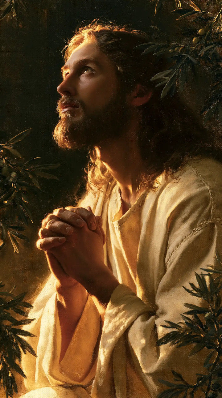 Jesus in Gethsemane - Devotional Portrait of Jesus in Gethsemane · Portrait n° 7