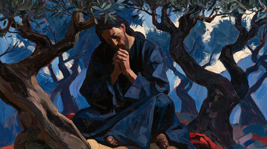 Jesus in Gethsemane - Expressionist · Landscape n° 10