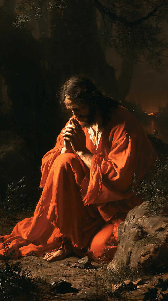 Jesus in Gethsemane - Sacred Agony · Portrait n° 7