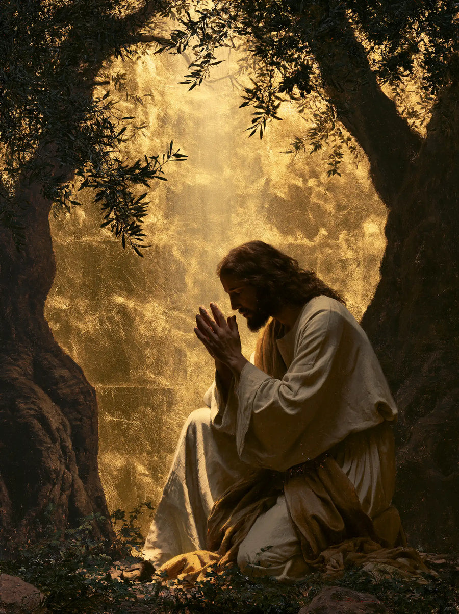 Jesus in Gethsemane - Sacred Gold · Portrait n° 11