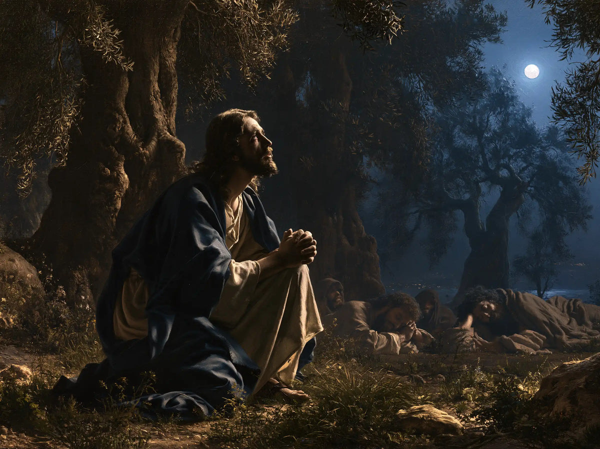 Jesus in Gethsemane — The Vigil beside the Sleepers