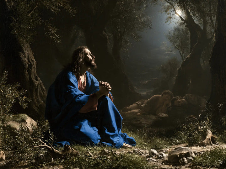 Jesus in Gethsemane — The Watcher in the Silver Clearing