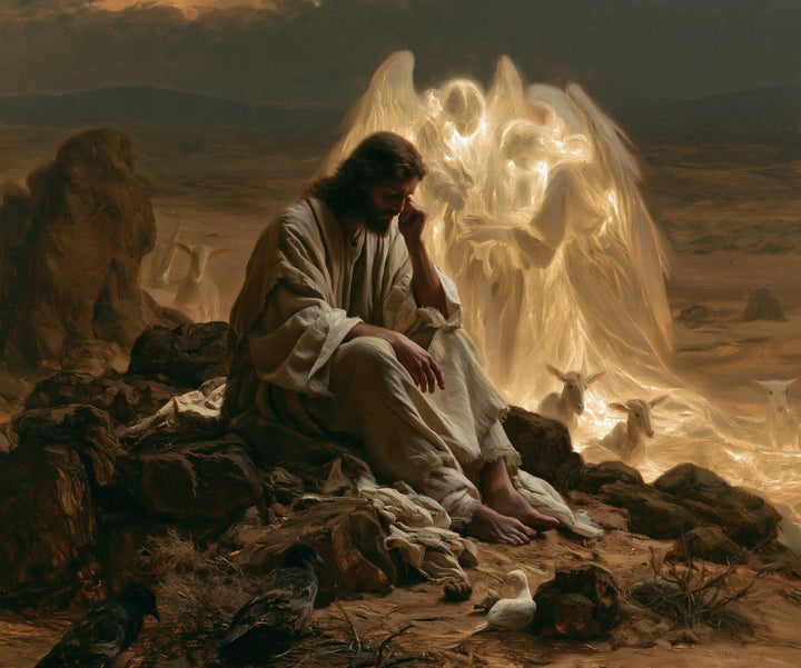 Jesus in the Desert - Angels After the Temptation · Landscape n° 4
