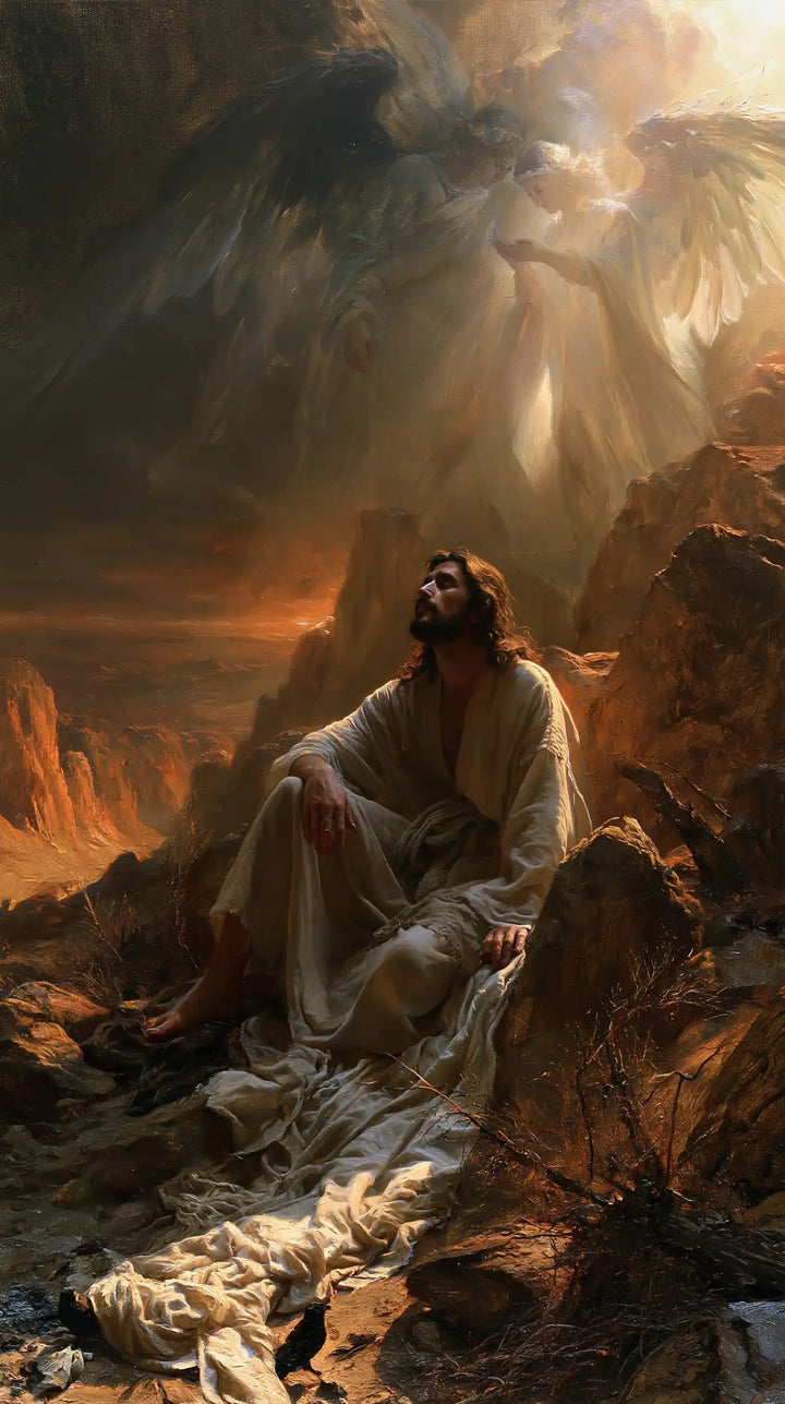 Jesus in the Desert - Angels After the Temptation · Portrait n° 6