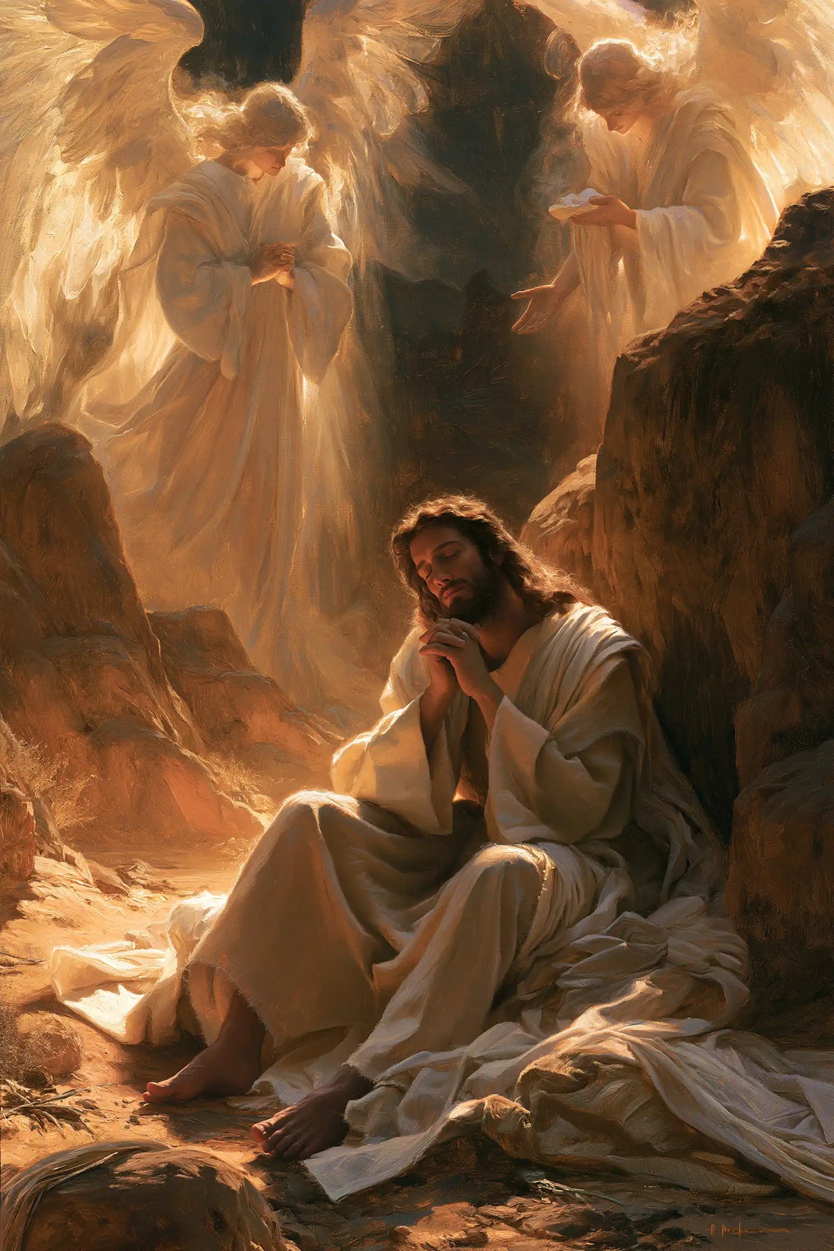 Jesus in the Desert — Contemplation in the Golden Refuge