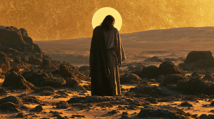 Jesus in the Desert - Sacred Gold · Landscape n° 10