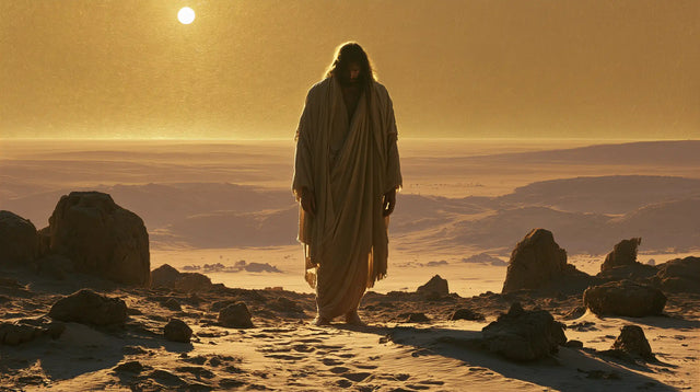 Jesus in the Desert - Sacred Gold · Landscape n° 14