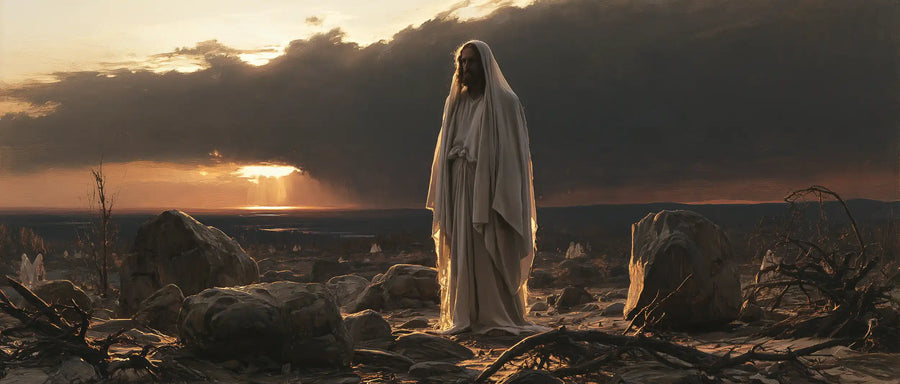 Jesus in the Desert - Symbolist · Landscape n° 26