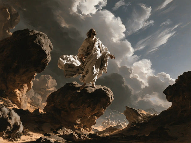 Jesus in the Desert - Theatrical Baroque · Landscape n° 12