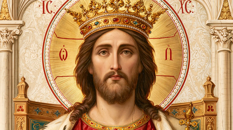 Jesus the King - Red, Ivory and Gold · Landscape n° 11