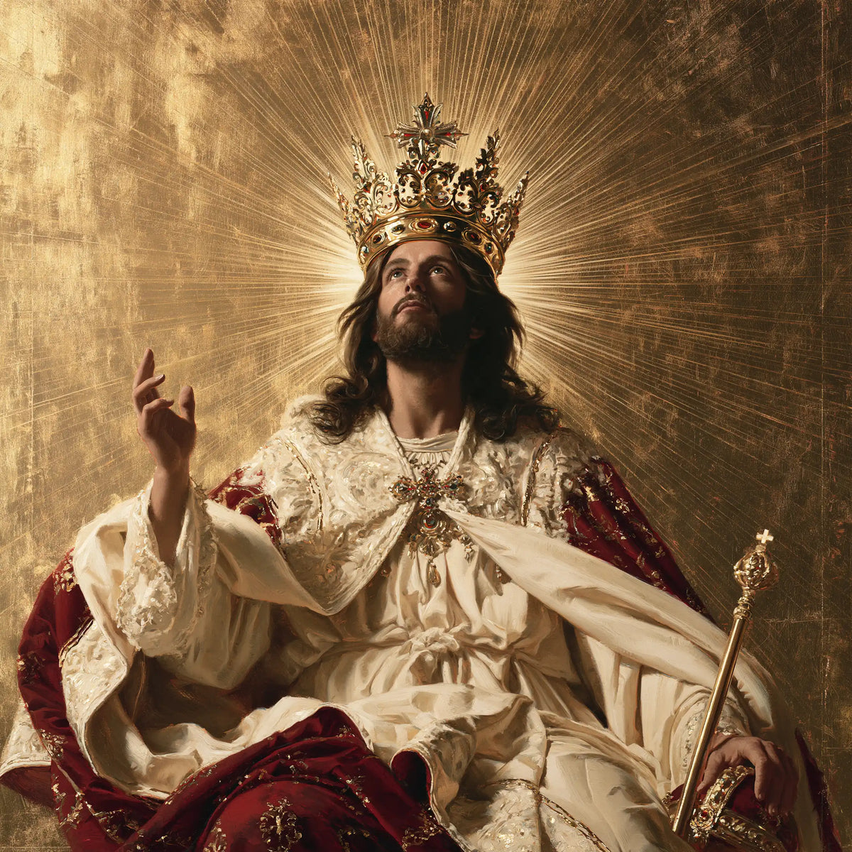 Jesus the King — The Gaze Beyond the Golden Threads