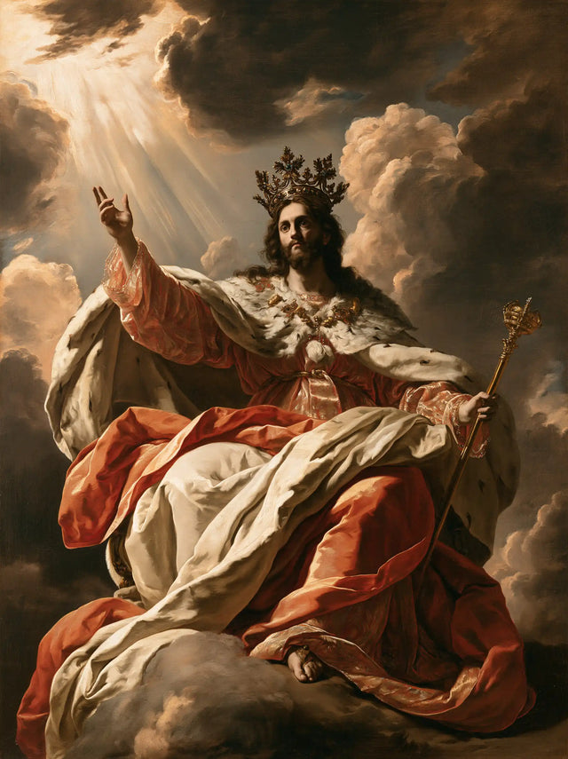 Jesus the King — The Arm Reaching Towards the Dawn of Clouds