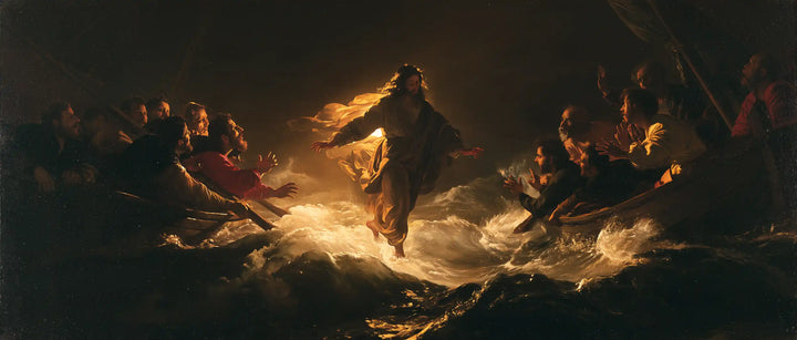 Jesus Walking on Water - Caravaggio Tenebrism · Landscape n° 17