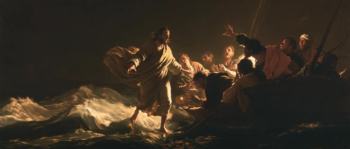 Jesus Walking on Water - Caravaggio Tenebrism · Landscape n° 18