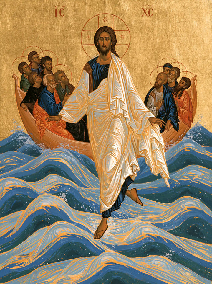 Jesus Walking on Water - Contemporary Byzantine · Portrait n° 20