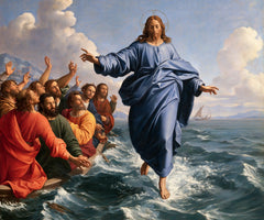 Jesus Walking on Water — Azure Unfurled before the Witnesses