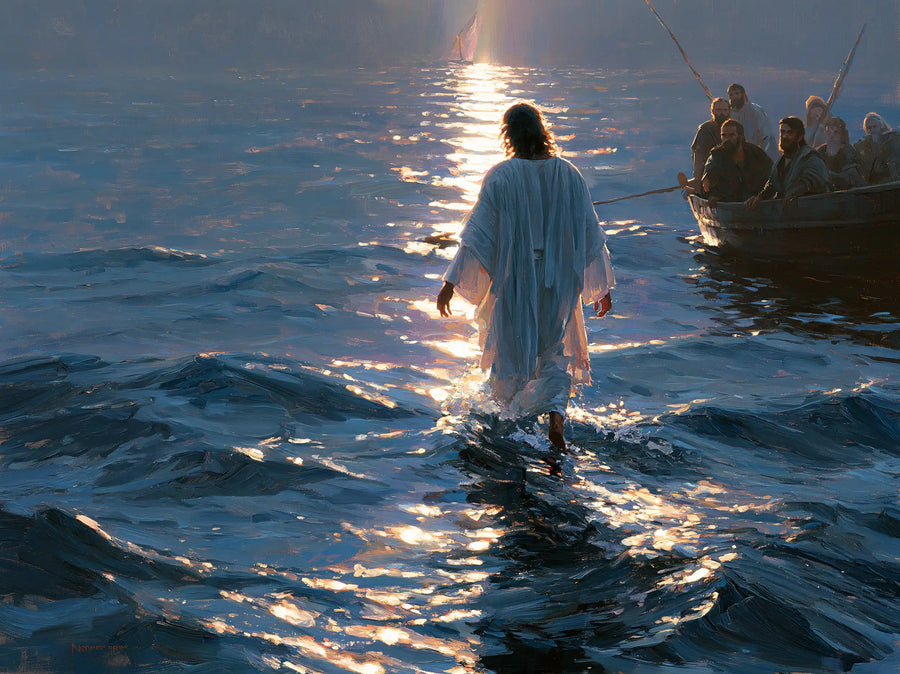 Jesus Walking on Water - Impressionist · Landscape n° 4
