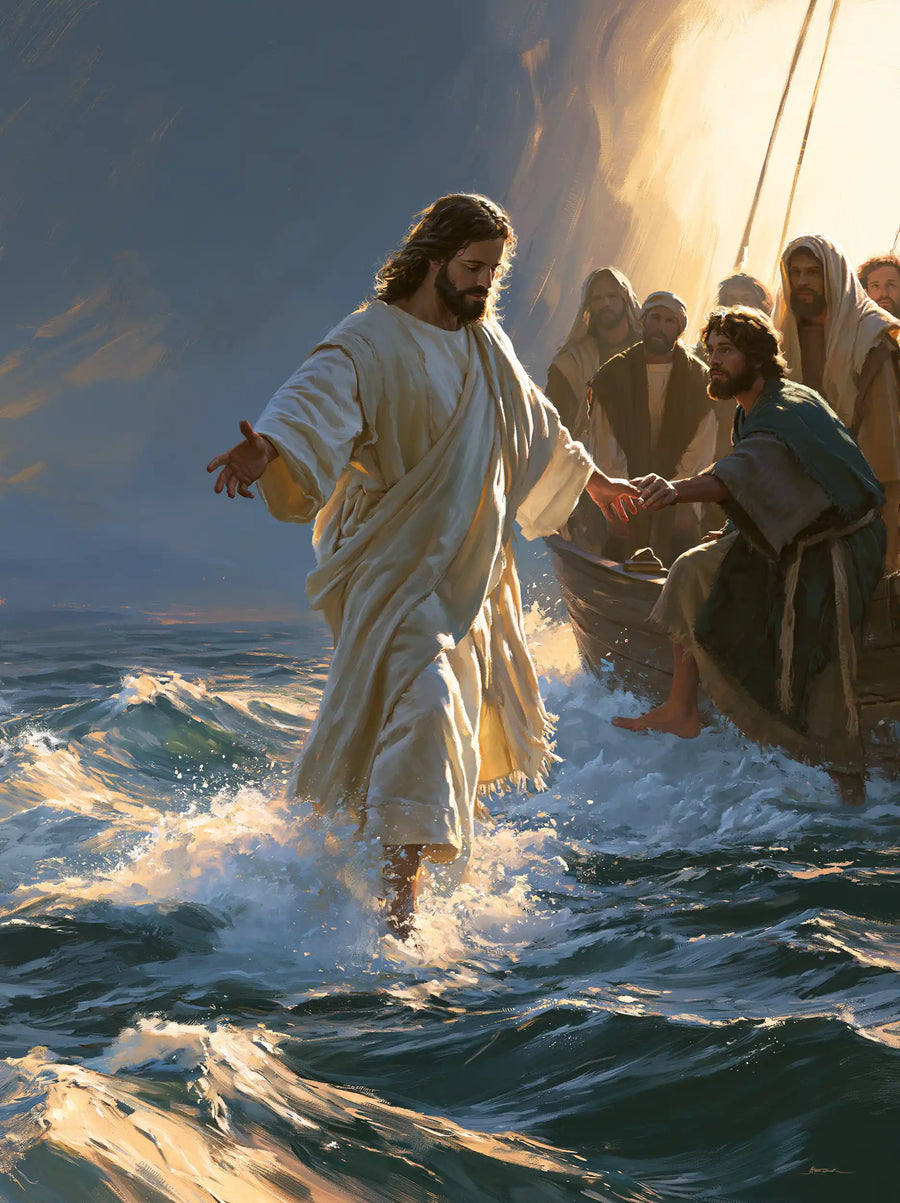 Jesus Walking on Water - Jesus Calls Peter · Portrait n° 11