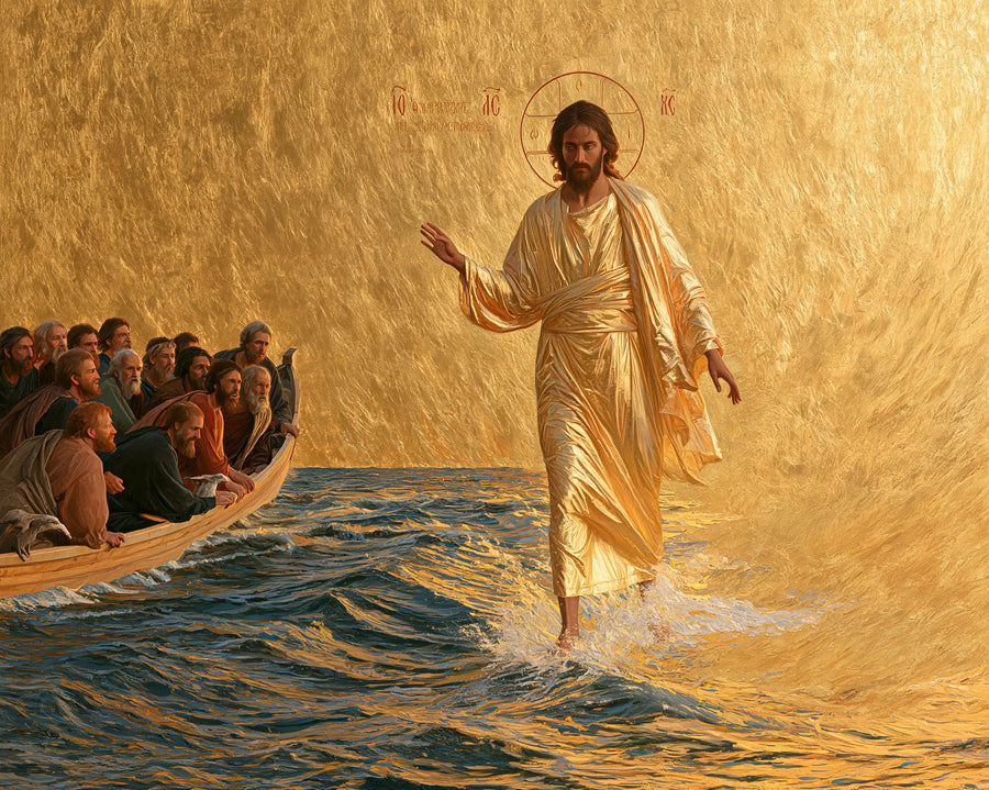 Jesus Walking on Water - Sacred Gold · Landscape n° 14