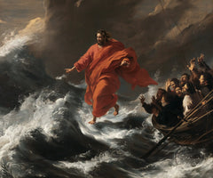 Jesus Walking on Water — Vermilion before the Night