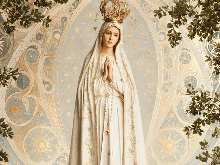 Our Lady of Fatima – Sacred Art Nouveau · Landscape no. 1