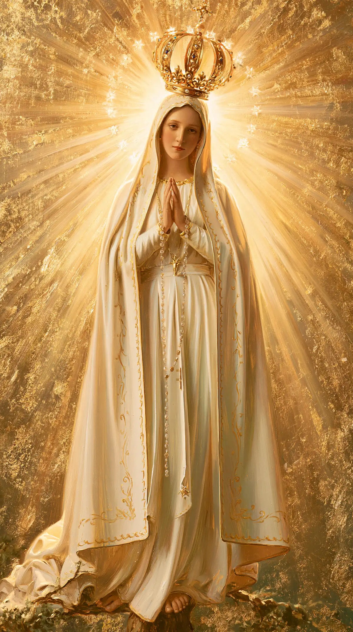 Our Lady of Fatima – Sacred Gold · Portrait no. 4