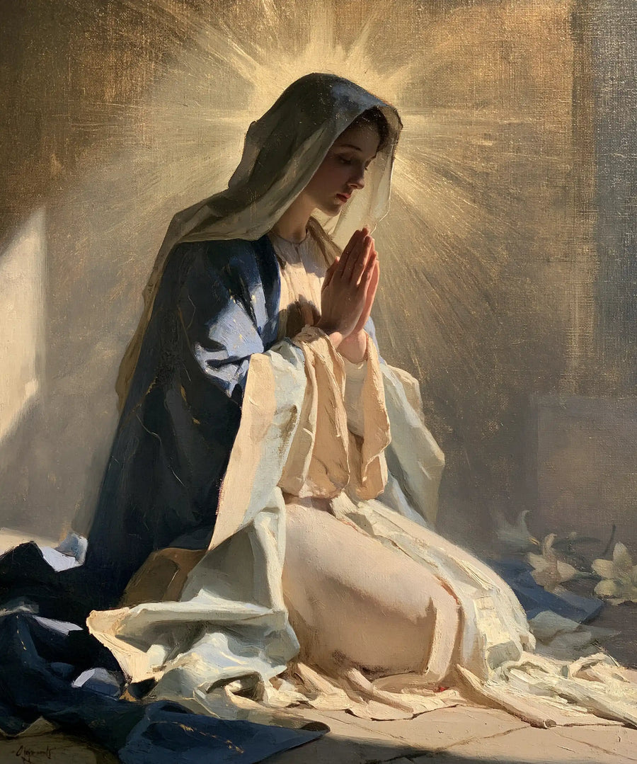 Virgin Mary in Prayer - Symbolist · Portrait n° 42