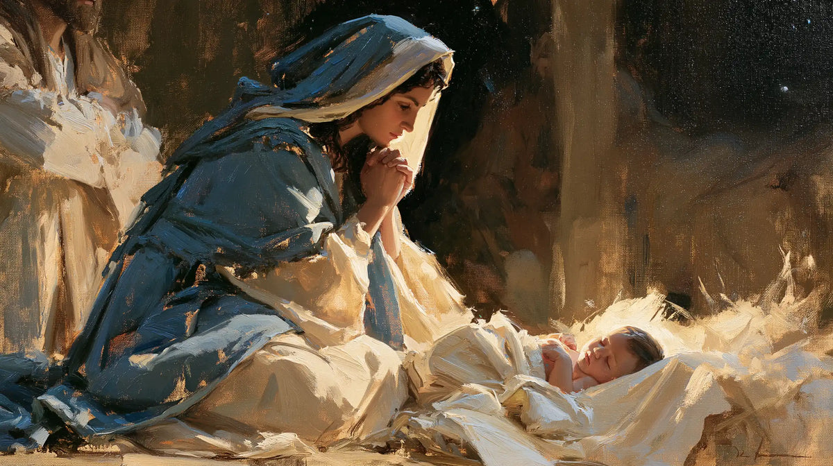 The Nativity — Prayer in a Sky-Coloured Mantle