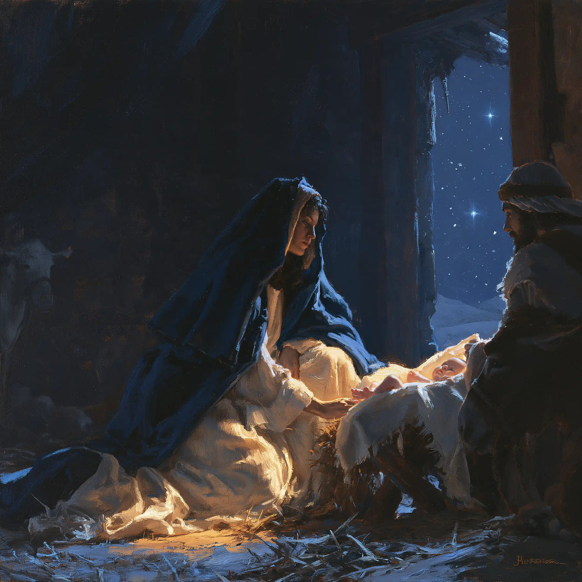 The Nativity — The Cradle Before the Door of Stars