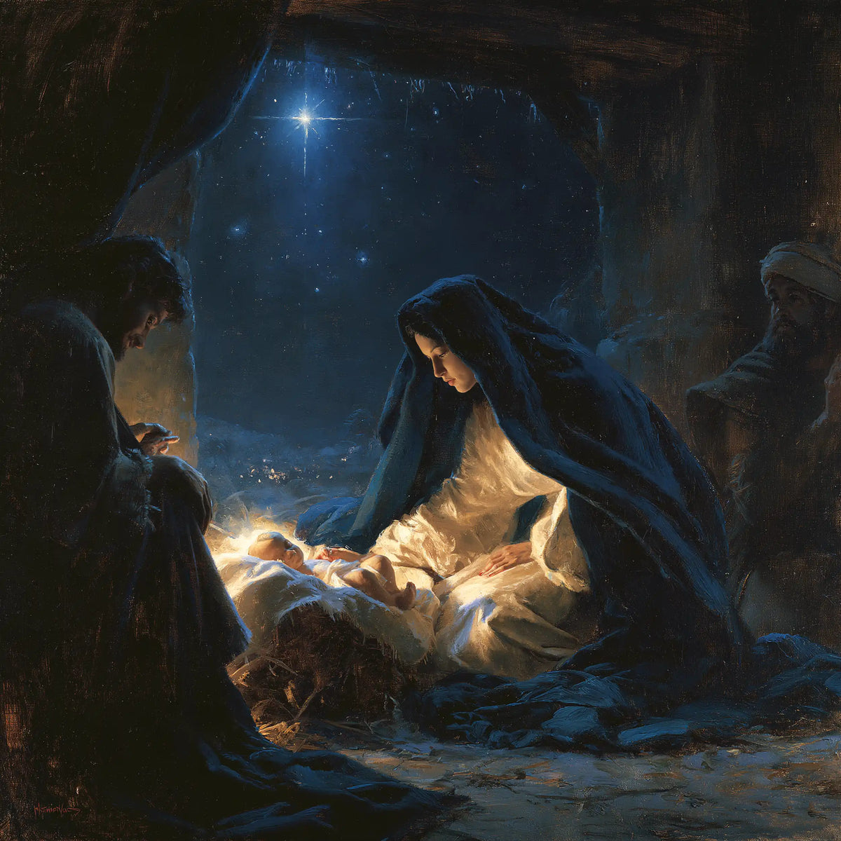 The Nativity — Hands at the Heart of the Constellated Night