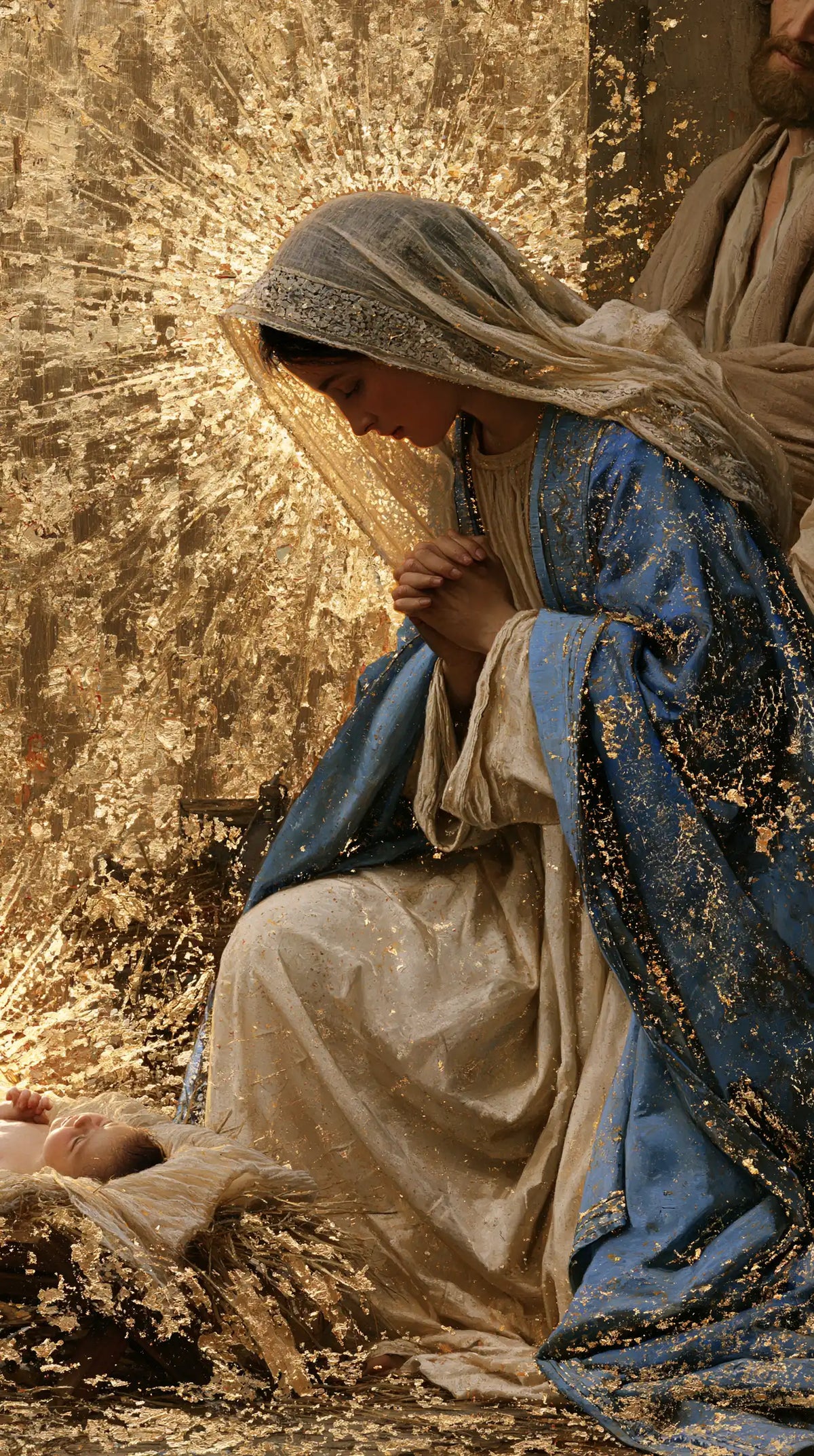 The Nativity — The Veil Before the Spray of Fine Gold