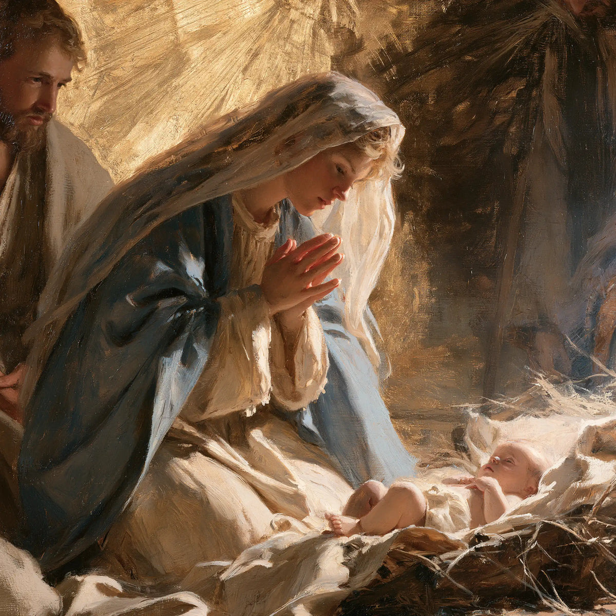 The Nativity — The Transparent Veil Beside the Manger