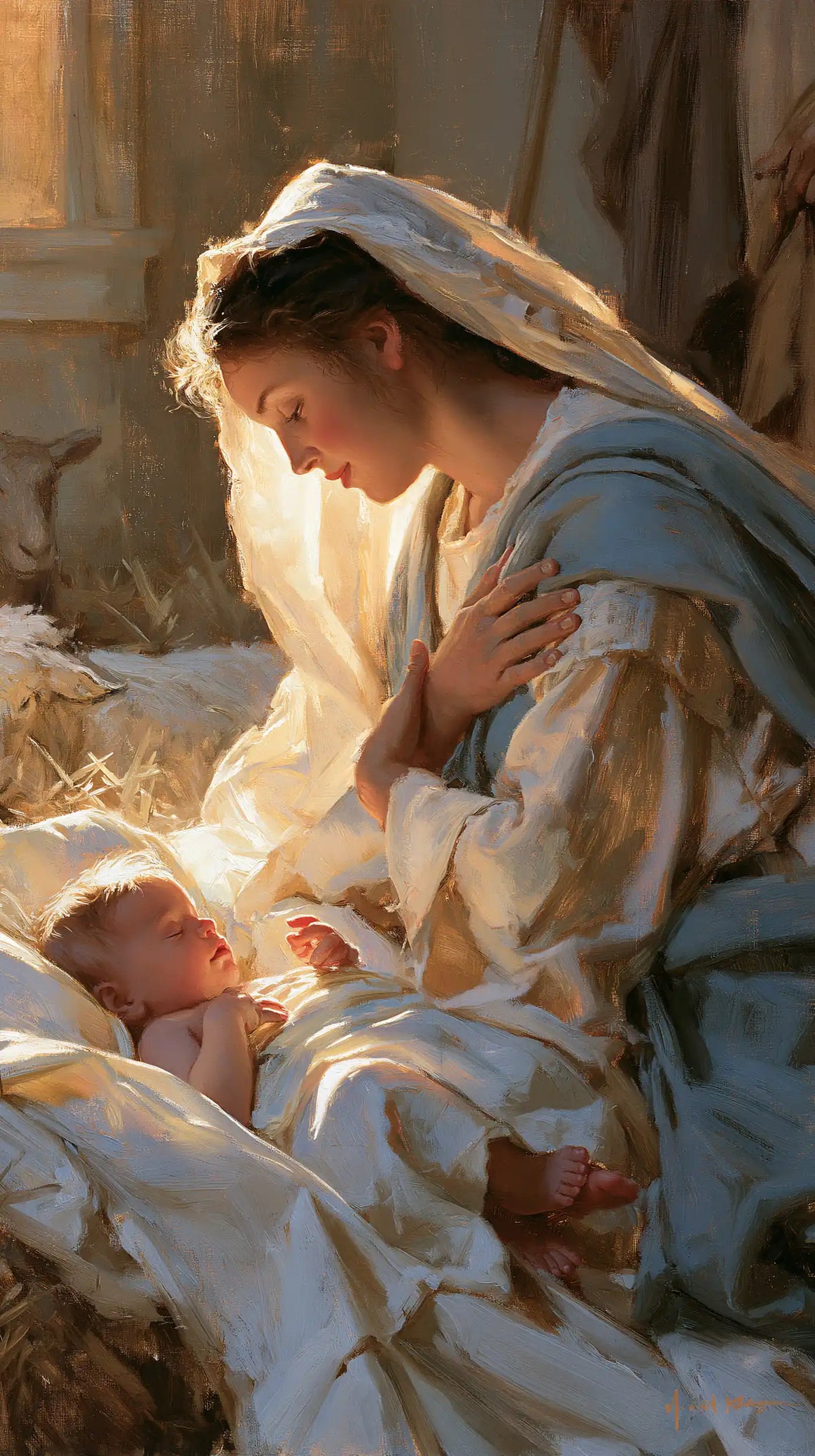 The Nativity — The Tender Dialogue in the Pale Ray