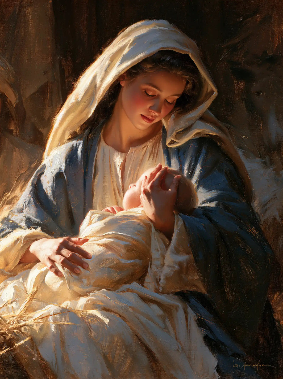 The Nativity — The Little Face Offered to the Smile