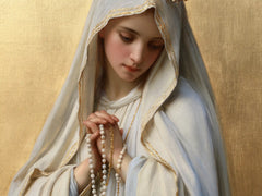 Our Lady of Fatima – Gilded Silence and Pearls