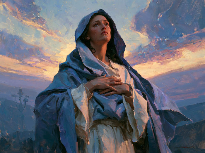 Our Lady of Sorrows — Hope among the Rose-Colored Clouds