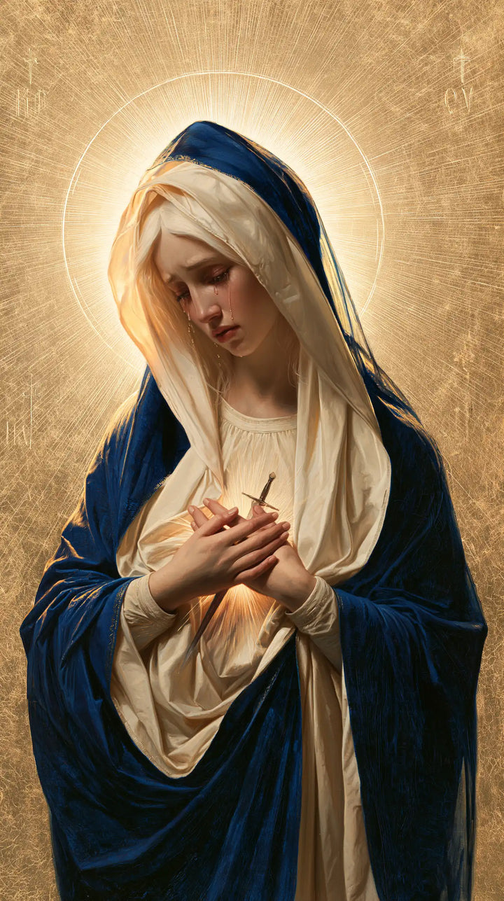 Our Lady of Sorrows — Contemplation beneath the White Halo