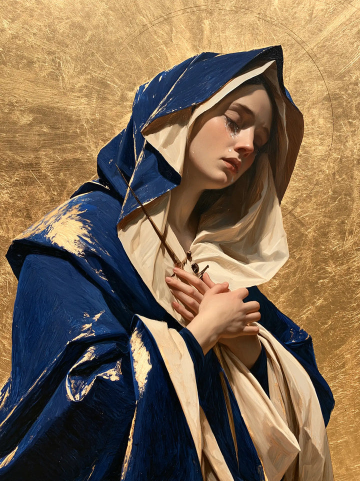Our Lady of Sorrows — Sorrow within Star-Speckled Blue